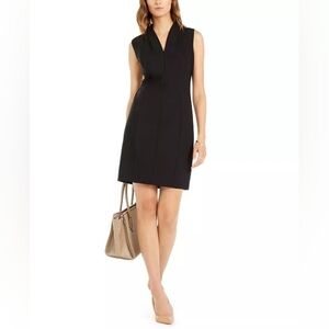 Elie Tahari Black Sleeveless Mini Dress